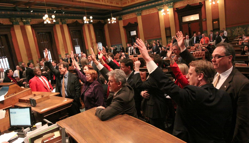 Michigan Republicans Ignore A House Floor Full Of Democrats Calling For 