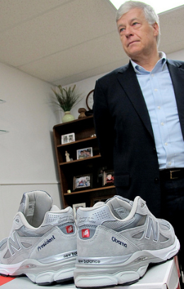President Obama gets pair of personalized New Balance running shoes