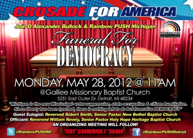 A Memorial Day “Funeral for Democracy” – Interview with Rev. D. Alexander Bullock