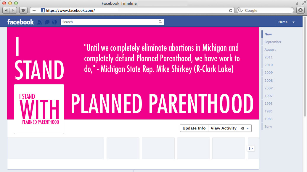 Planned Parenthood of Michigan protests anti-abortion legislation at Michigan Capitol TODAY! 1 p.m. (and MORE)