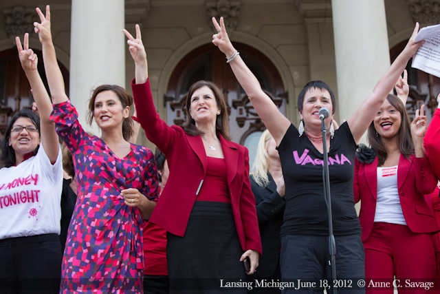 The Vagina Monologues at the Michigan state Capitol in Lansing, Michigan – June 18, 2012 – PHOTOS & VIDEO