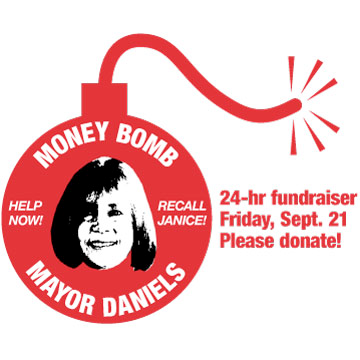 Money bomb for the Recall of Troy Tea Party Mayor Janice Daniels – Please help
